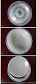 โถฝาเม็ดแตงโปร่งแสง สูงรวมฝา 14 cm. เส้นผ่าศูนย์กลาง 23.5 cm. งานเก่าตกค้างในโรงงาน ไม่ผ่านการใช้ ขายใบละ 1200 ค่าส่ง 80